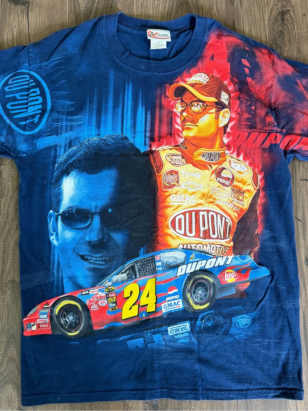 Vintage Chase Authentics Blue & Red NASCAR 24 Graphic Tee